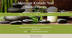 Desktop Screenshot of massagekneadsyou.com